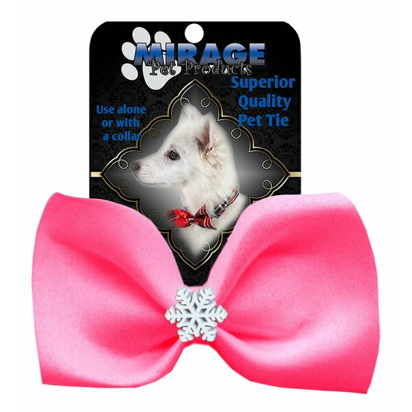 Mirage Pet Products Snowflake Widget Pet BowtieHot Pink 47-56 HPK